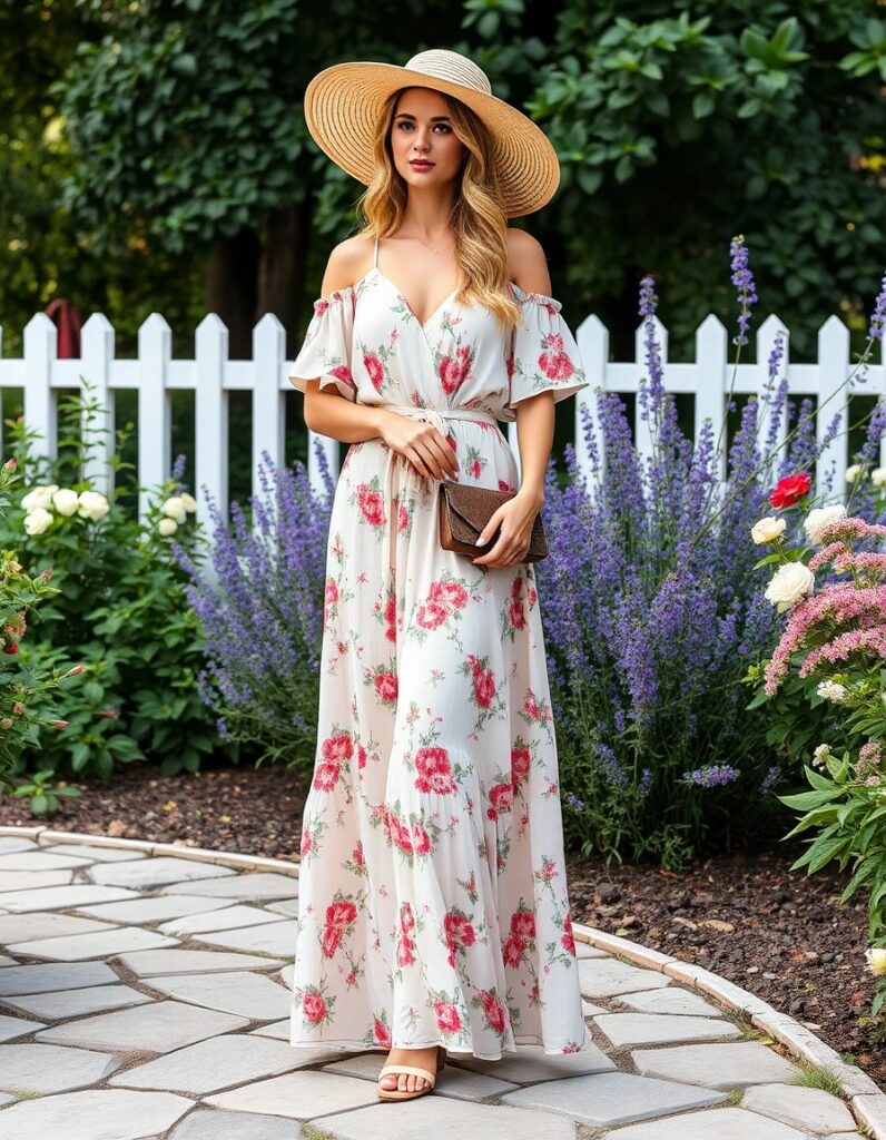Boho Maxi Dress for a Garden Party